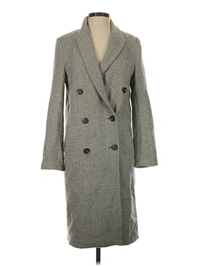 Pre-owned Jenni Kayne Wool Coat In Gray