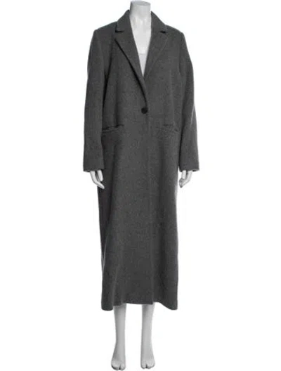 Pre-owned Jenni Kayne Wool Coat In Grey