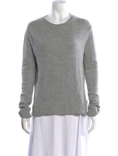 Pre-owned Jenni Kayne Wool Crew Neck Sweater In Gray