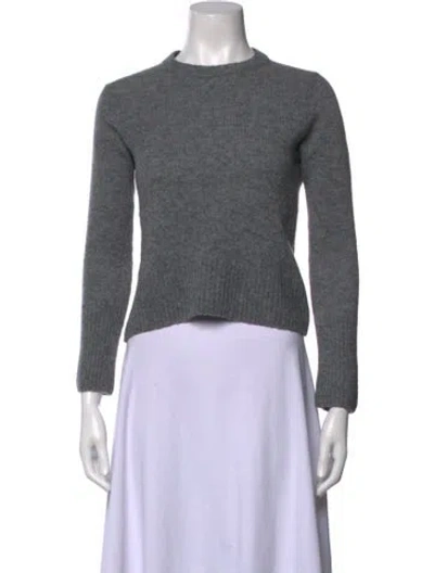 Pre-owned Jenni Kayne Wool Crew Neck Sweater In Grey