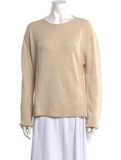 Pre-owned Jenni Kayne Wool Crew Neck Sweater In Neutrals