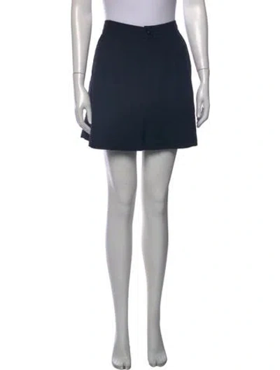 Pre-owned Jenni Kayne Wool Mini Shorts In Blue