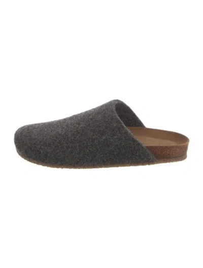 Pre-owned Jenni Kayne Wool Mules In Gray