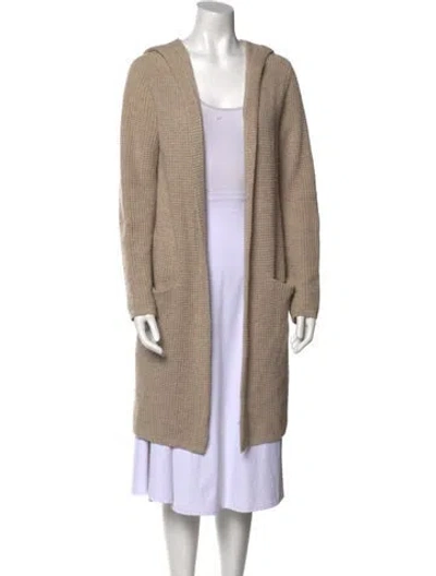 Pre-owned Jenni Kayne Wool Open Front Sweater In Neutral