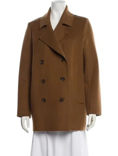 Pre-owned Jenni Kayne Wool Peacoat In Brown