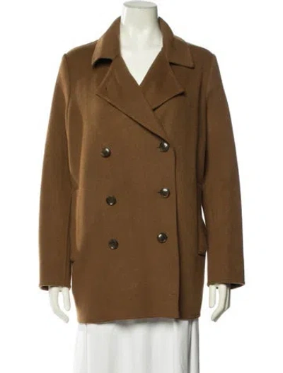 Pre-owned Jenni Kayne Wool Peacoat In Brown