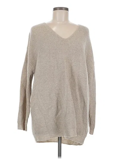 Pre-owned Jenni Kayne Wool Pullover Sweater In Tan