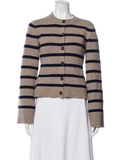 Pre-owned Jenni Kayne Wool Striped Sweater In Neutral