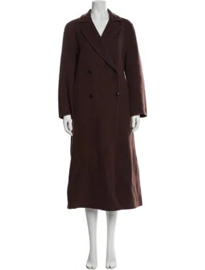 Pre-owned Jenni Kayne Wool Trench Coat In Brown