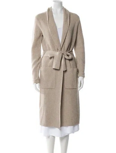 Pre-owned Jenni Kayne Wool Trench Coat In Neutral