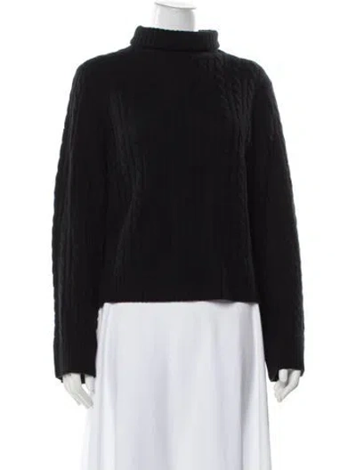 Pre-owned Jenni Kayne Wool Turtleneck Sweater In Black