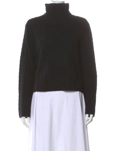Pre-owned Jenni Kayne Wool Turtleneck Sweater In Black