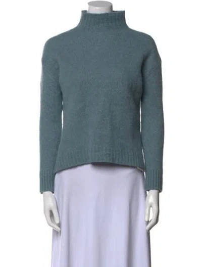 Pre-owned Jenni Kayne Wool Turtleneck Sweater In Blue