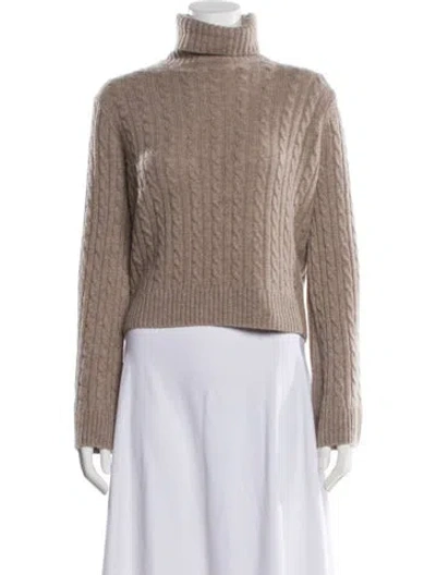 Pre-owned Jenni Kayne Wool Turtleneck Sweater In Neutral