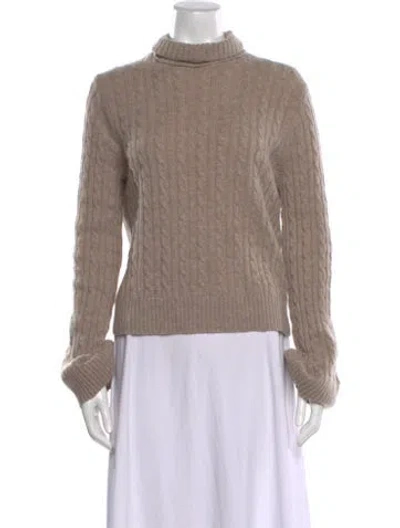 Pre-owned Jenni Kayne Wool Turtleneck Sweater In Neutral