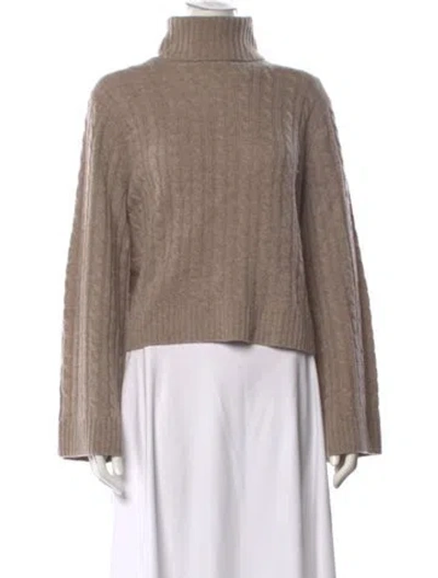 Pre-owned Jenni Kayne Wool Turtleneck Sweater In Neutral