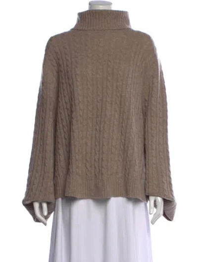 Pre-owned Jenni Kayne Wool Turtleneck Sweater In Neutrals/pink