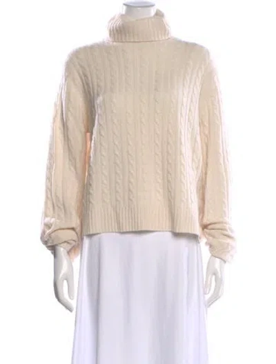 Pre-owned Jenni Kayne Wool Turtleneck Sweater W/ Tags In Neutral