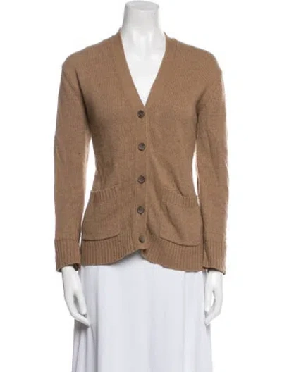 Pre-owned Jenni Kayne Wool V-neck Sweater In Neutral