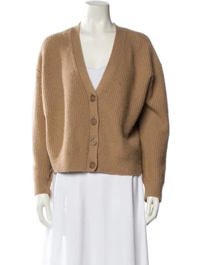 Pre-owned Jenni Kayne Wool V-neck Sweater In Neutral