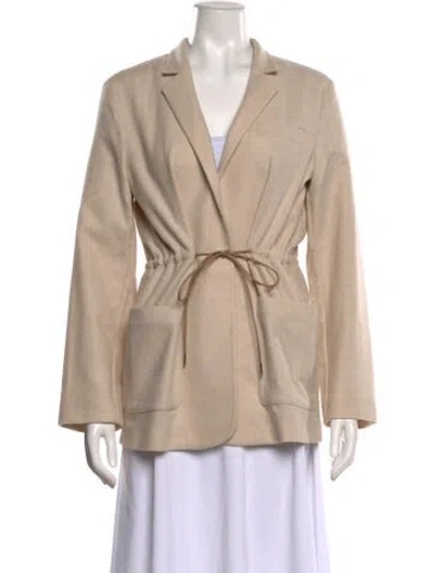 Pre-owned Jenni Kayne Wool V-neck Sweater W/ Tags In Neutral