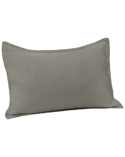 Jennifer Adams 300 Thread Count Thread Count Relaxed Linen Sham In Gray
