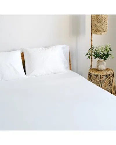 Jennifer Adams 400 Thread Count Cotton Sateen Sheet Set In White
