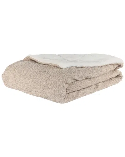 Jennifer Adams Boucle Throw Blanket In Pink