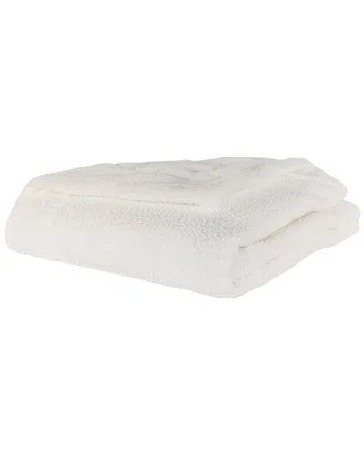 Jennifer Adams Boucle Throw Blanket In White