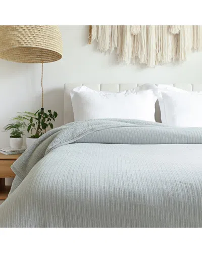 Jennifer Adams Chenille Sherpa Blanket In White