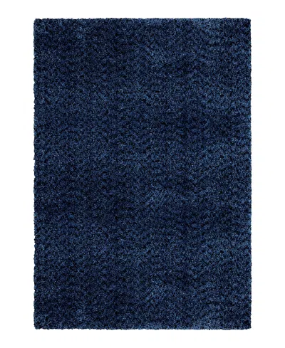 Jennifer Adams Home Orian Cotton Tail Solid Area Rug, 3'11 X 5'5 In Royal