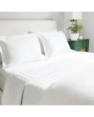 Jennifer Adams Lux California Square Quilt In White