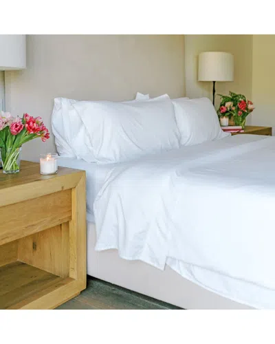 Jennifer Adams Lux Ultra Soft Sheet Set In White
