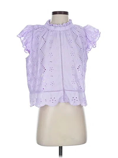 Pre-owned Jennifer & Grace Sleeveless Blouse In Purple