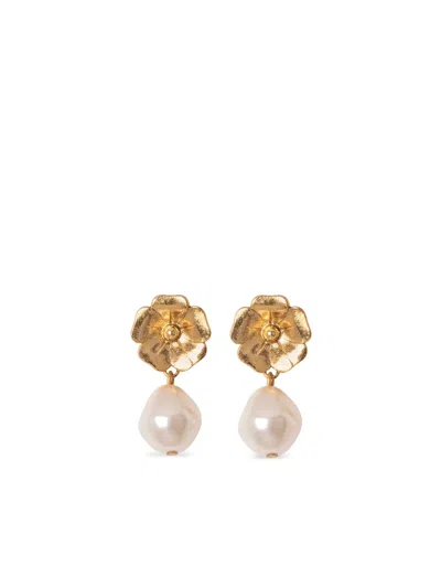 JENNIFER BEHR 18KT GOLD PLATED LUIZA DROP EARRINGS