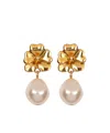 Jennifer Behr 18kt Gold Plated Luiza Drop Earrings In Brown