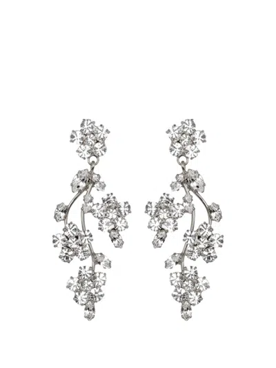 Jennifer Behr Adeline Crystal-embellished Earrings In Silver