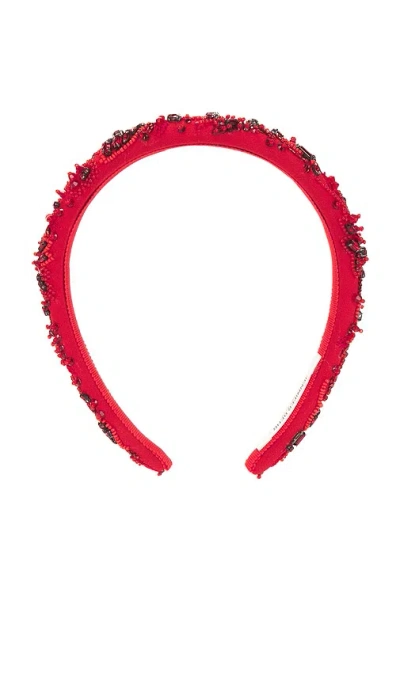 Jennifer Behr Adrian Headband In Red