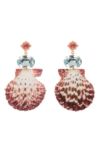 Jennifer Behr Aegean Shell Drop Earrings In Neutral