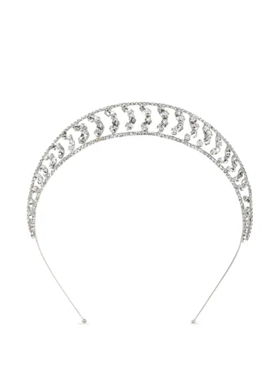 Jennifer Behr Alessa Crystal Tiara In Silver