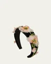 Jennifer Behr Allona Headband In Black
