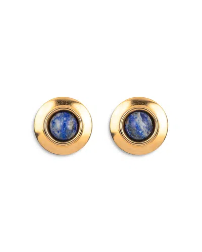 Jennifer Behr Alva Gemstone Stud Earrings In Gold