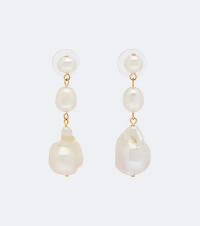 Jennifer Behr Amari Drop Earrings In White