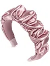 Jennifer Behr Amelia Silk-satin Headband In Purple