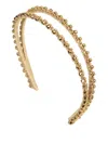 Jennifer Behr Anya Double-row Embellished Headband In Gold