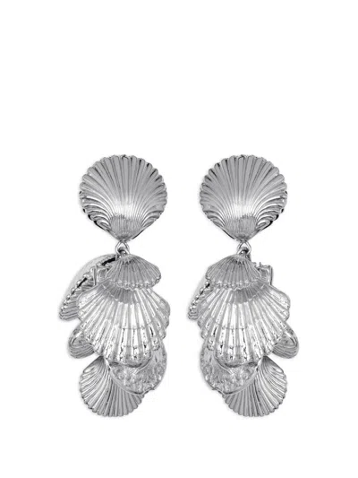 Jennifer Behr Aphrodite Shell-pendant Earrings In Metallic