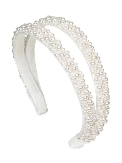 Jennifer Behr Ardeen Headband In ホワイト
