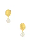 Jennifer Behr Asha Earrings In Pearl