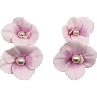 Jennifer Behr Aylani Drop Earrings In Purple