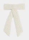 Jennifer Behr Bailey Bow Barette In Pearl